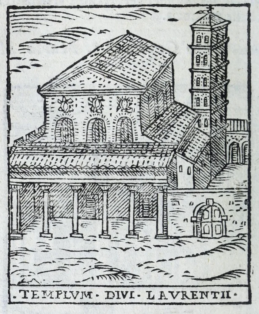 An illustration from Trattato nuouo delle cose marauigliose dell'alma città di Roma : ornato de molte figure, nel quale si discorre di 300.e piu chiese, 1625, leaf 48