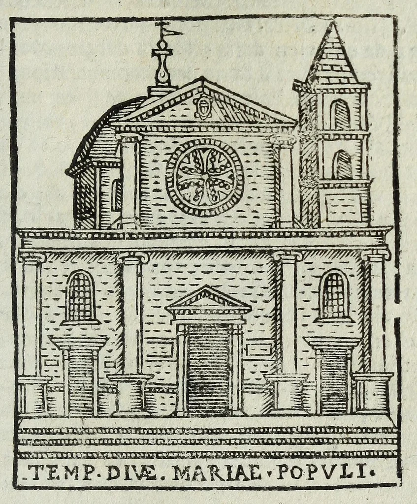 An illustration from Trattato nuouo delle cose marauigliose dell'alma città di Roma : ornato de molte figure, nel quale si discorre di 300.e piu chiese, 1625, leaf 53