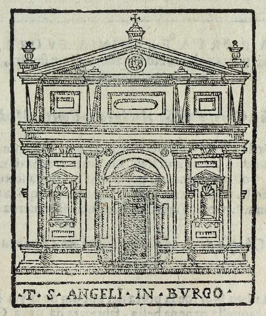 An illustration from Trattato nuouo delle cose marauigliose dell'alma città di Roma : ornato de molte figure, nel quale si discorre di 300.e piu chiese, 1625, leaf 87