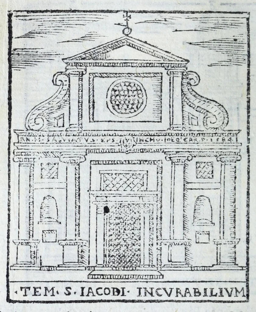 An illustration from Trattato nuouo delle cose marauigliose dell'alma città di Roma : ornato de molte figure, nel quale si discorre di 300.e piu chiese, 1625, leaf 92