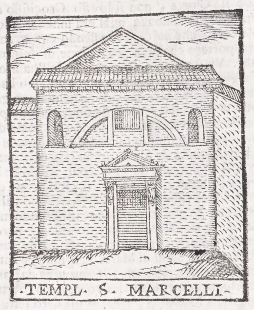 An illustration from Trattato nuouo delle cose marauigliose dell'alma città di Roma : ornato de molte figure, nel quale si discorre de 300 & più chiese, 1615, leaf 101