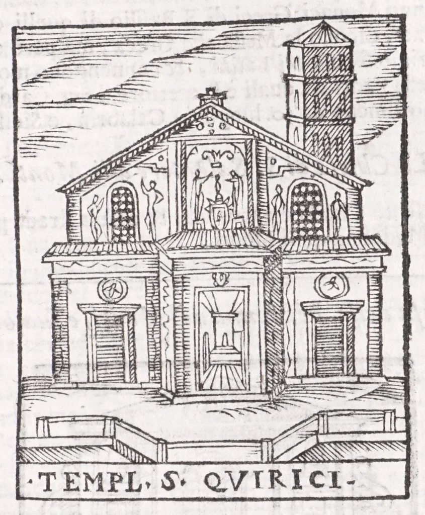 An illustration from Trattato nuouo delle cose marauigliose dell'alma città di Roma : ornato de molte figure, nel quale si discorre de 300 & più chiese, 1615, leaf 107