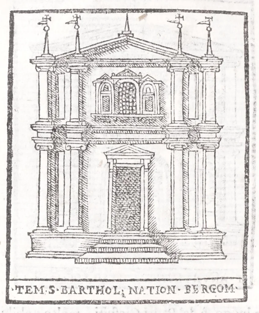 An illustration from Trattato nuouo delle cose marauigliose dell'alma città di Roma : ornato de molte figure, nel quale si discorre de 300 & più chiese, 1615, leaf 116