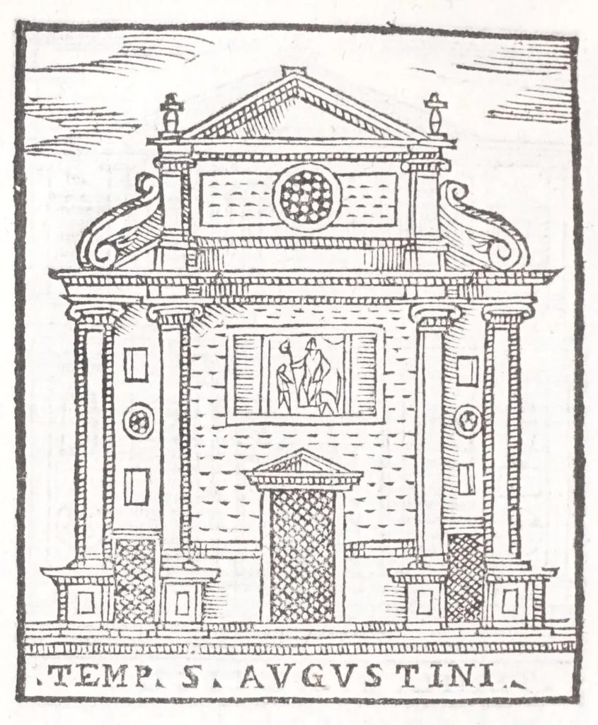 An illustration from Trattato nuouo delle cose marauigliose dell'alma città di Roma : ornato de molte figure, nel quale si discorre de 300 & più chiese, 1615, leaf 124