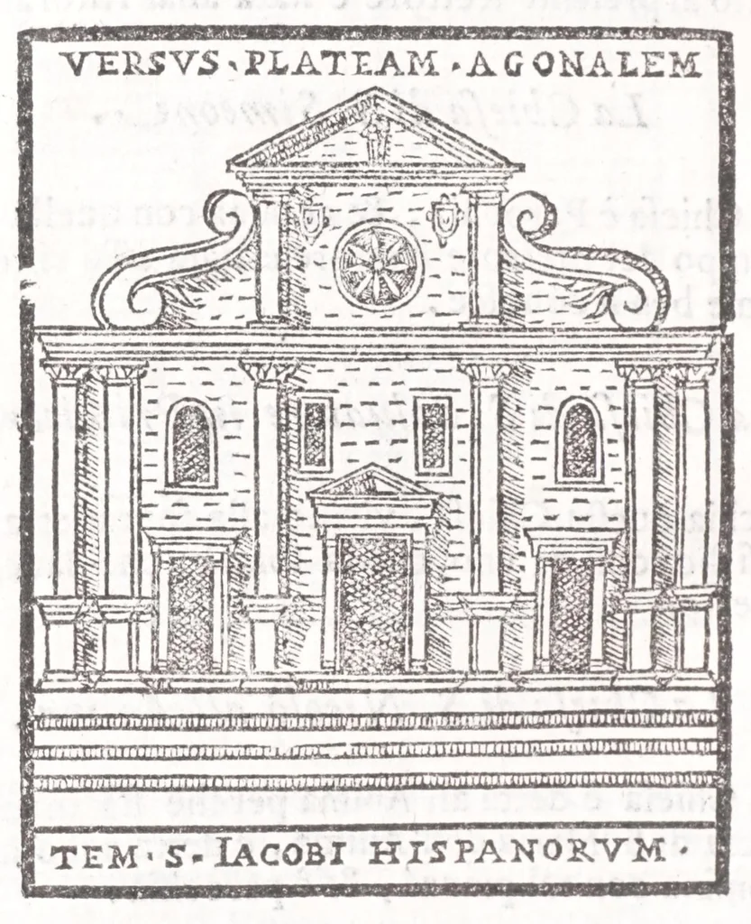 An illustration from Trattato nuouo delle cose marauigliose dell'alma città di Roma : ornato de molte figure, nel quale si discorre de 300 & più chiese, 1615, leaf 128