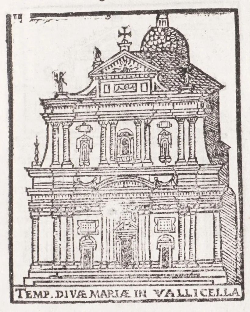 An illustration from Trattato nuouo delle cose marauigliose dell'alma città di Roma : ornato de molte figure, nel quale si discorre de 300 & più chiese, 1615, leaf 135