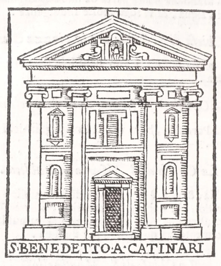 An illustration from Trattato nuouo delle cose marauigliose dell'alma città di Roma : ornato de molte figure, nel quale si discorre de 300 & più chiese, 1615, leaf 150