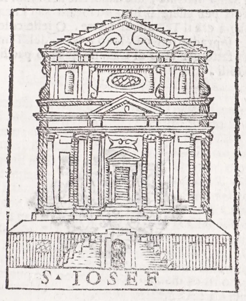 An illustration from Trattato nuouo delle cose marauigliose dell'alma città di Roma : ornato de molte figure, nel quale si discorre de 300 & più chiese, 1615, leaf 173