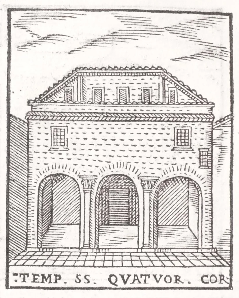 An illustration from Trattato nuouo delle cose marauigliose dell'alma città di Roma : ornato de molte figure, nel quale si discorre de 300 & più chiese, 1615, leaf 190