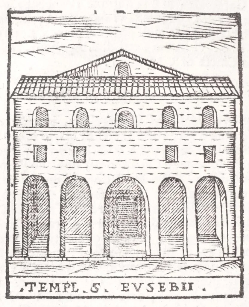 An illustration from Trattato nuouo delle cose marauigliose dell'alma città di Roma : ornato de molte figure, nel quale si discorre de 300 & più chiese, 1615, leaf 194