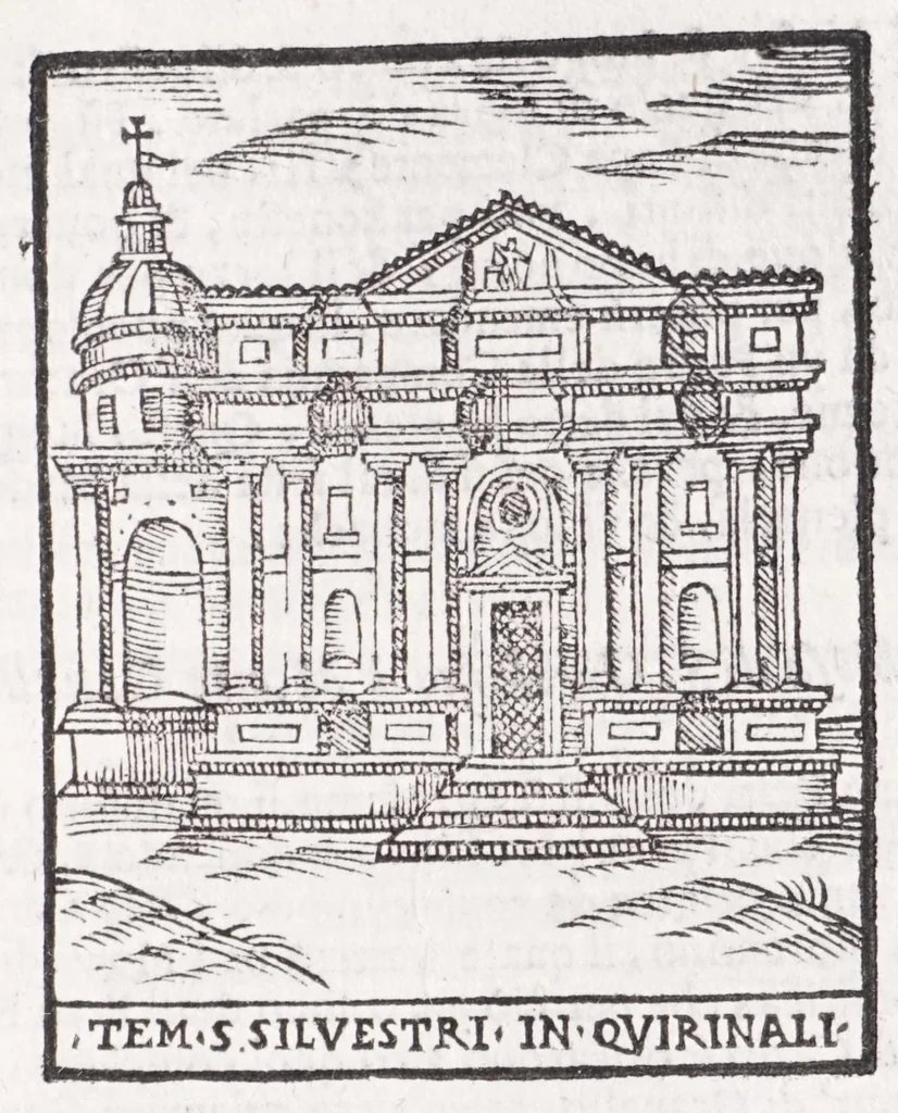 An illustration from Trattato nuouo delle cose marauigliose dell'alma città di Roma : ornato de molte figure, nel quale si discorre de 300 & più chiese, 1615, leaf 203