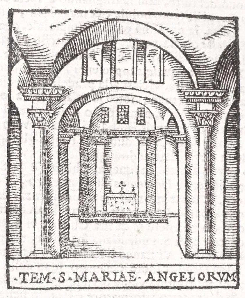 An illustration from Trattato nuouo delle cose marauigliose dell'alma città di Roma : ornato de molte figure, nel quale si discorre de 300 & più chiese, 1615, leaf 210