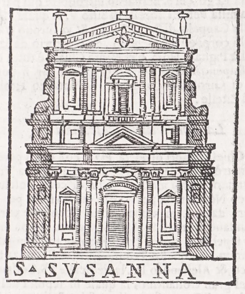 An illustration from Trattato nuouo delle cose marauigliose dell'alma città di Roma : ornato de molte figure, nel quale si discorre de 300 & più chiese, 1615, leaf 213