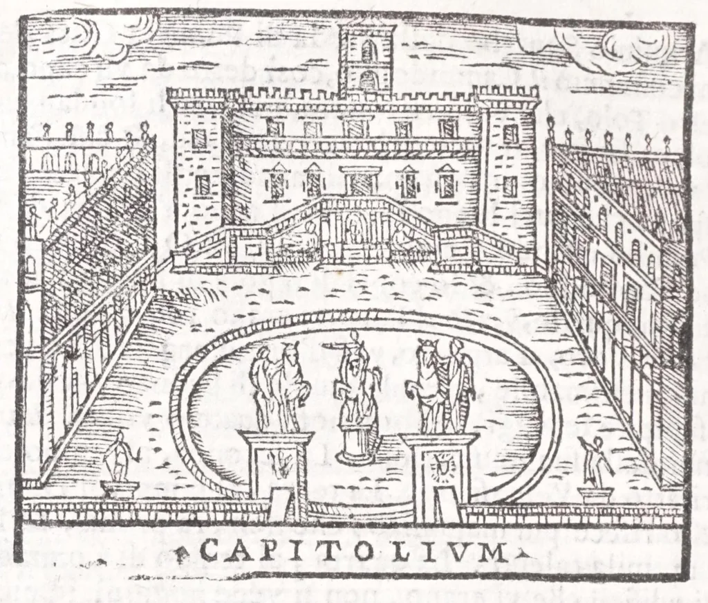 An illustration from Trattato nuouo delle cose marauigliose dell'alma città di Roma : ornato de molte figure, nel quale si discorre de 300 & più chiese, 1615, leaf 382