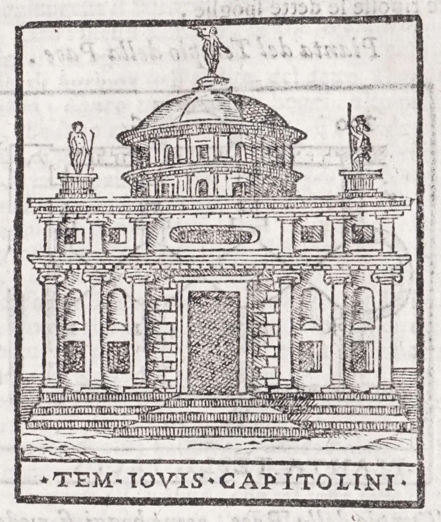 An illustration from Trattato nuouo delle cose marauigliose dell'alma città di Roma : ornato de molte figure, nel quale si discorre de 300 & più chiese, 1615, leaf 405