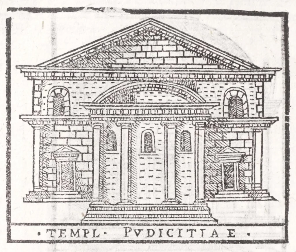 An illustration from Trattato nuouo delle cose marauigliose dell'alma città di Roma : ornato de molte figure, nel quale si discorre de 300 & più chiese, 1615, leaf 416