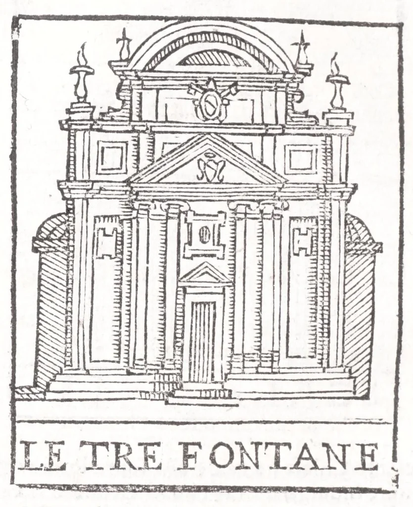 An illustration from Trattato nuouo delle cose marauigliose dell'alma città di Roma : ornato de molte figure, nel quale si discorre de 300 & più chiese, 1615, leaf 54