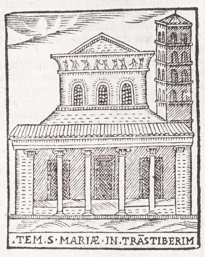 An illustration from Trattato nuouo delle cose marauigliose dell'alma città di Roma : ornato de molte figure, nel quale si discorre de 300 & più chiese, 1615, leaf 63