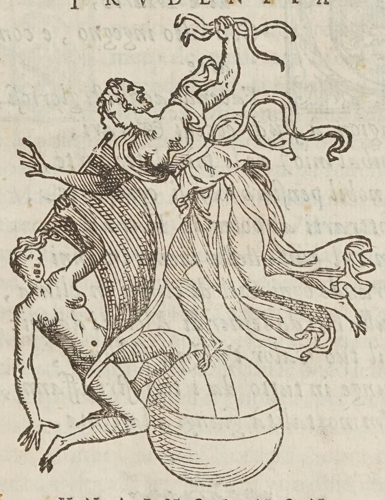 An illustration from Trattato vtilissimo et particolarissimo del flusso & riflusso del mare, 1589, leaf 5
