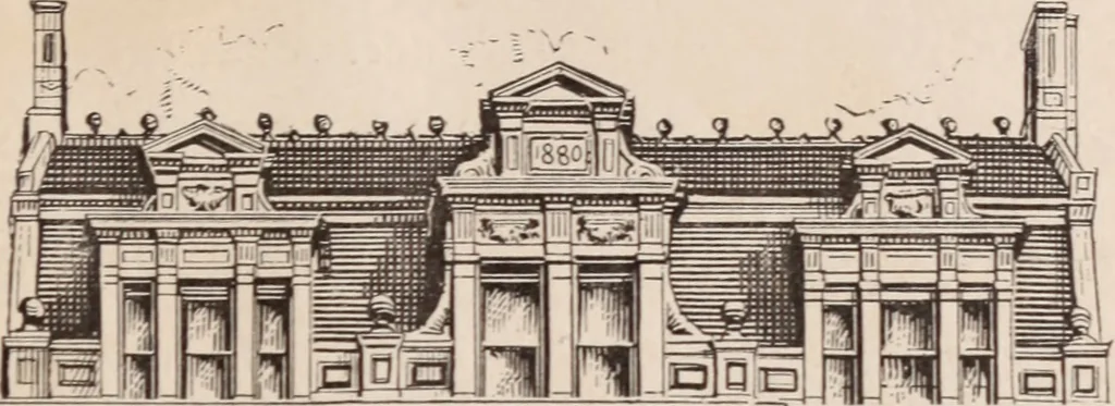 An illustration from Travellers' guide, New York, 1883, leaf 16