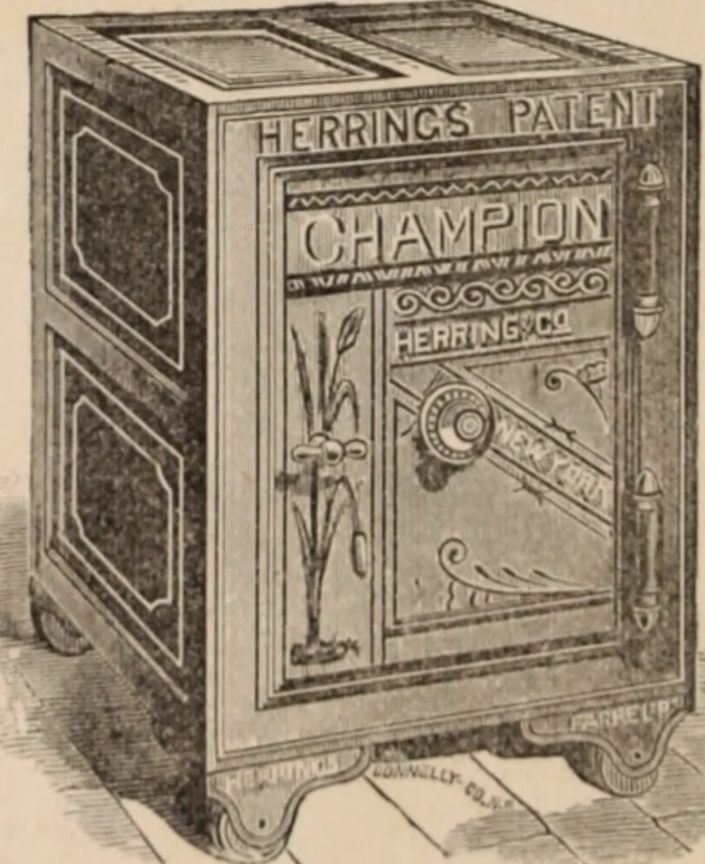 An illustration from Travellers' guide, New York, 1883, leaf 17