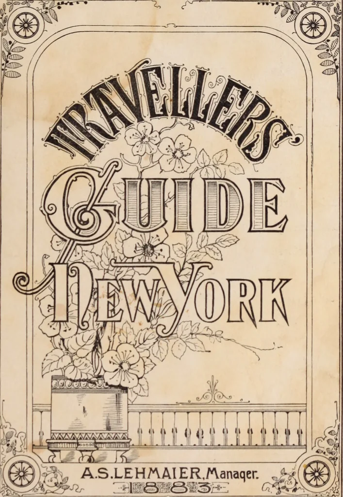 An illustration from Travellers' guide, New York, 1883, leaf 2