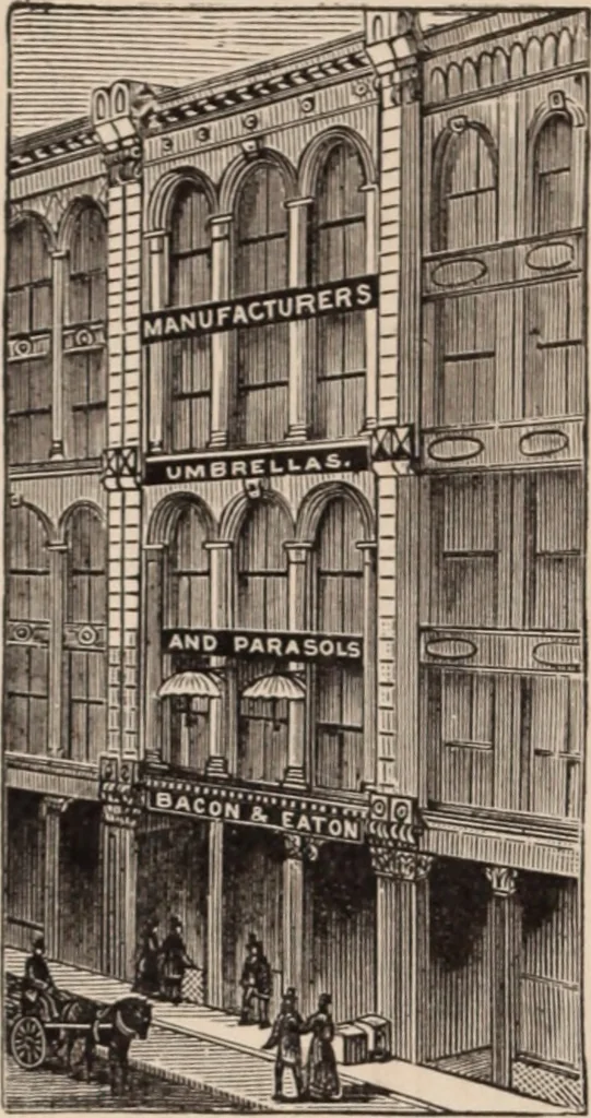 An illustration from Travellers' guide, New York, 1883, leaf 25
