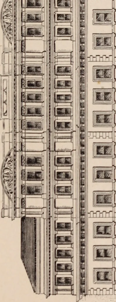 An illustration from Travellers' guide, New York, 1883, leaf 30