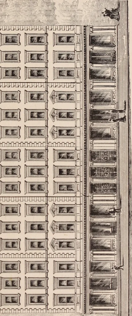 An illustration from Travellers' guide, New York, 1883, leaf 30