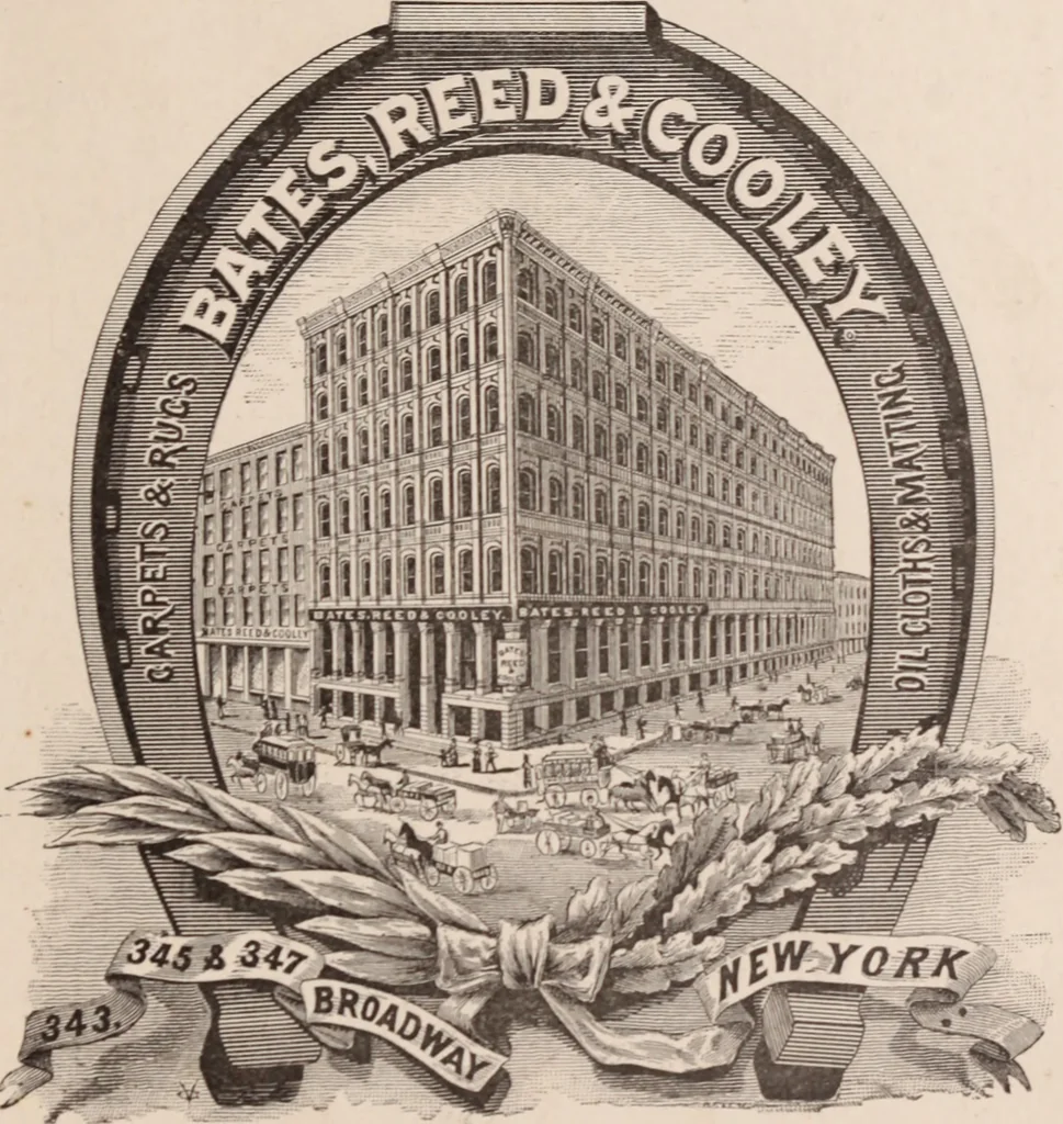 An illustration from Travellers' guide, New York, 1883, leaf 40