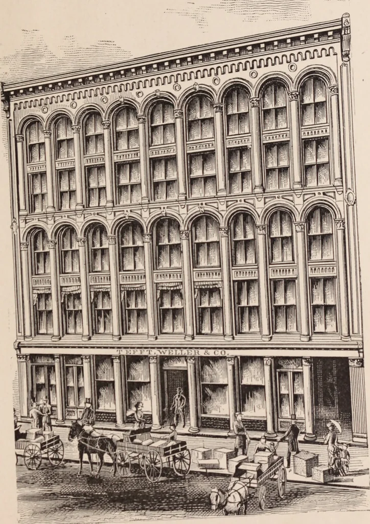 An illustration from Travellers' guide, New York, 1883, leaf 50