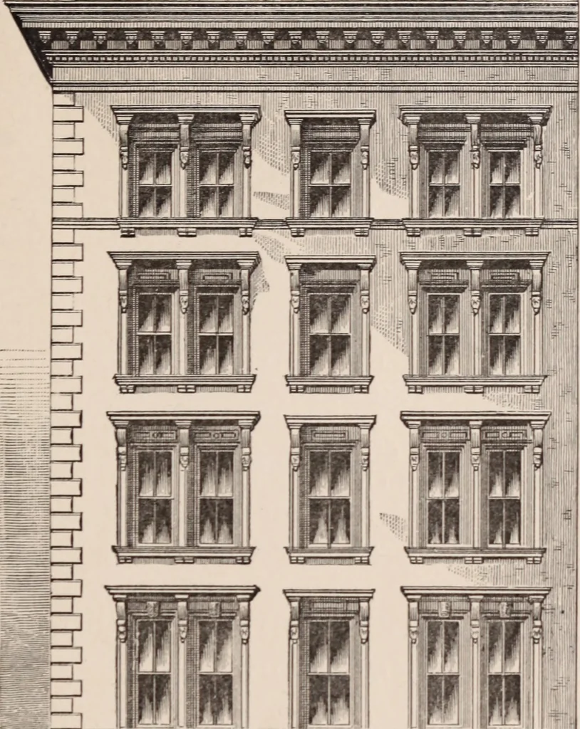An illustration from Travellers' guide, New York, 1883, leaf 56