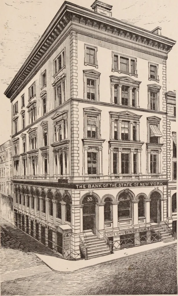 An illustration from Travellers' guide, New York, 1883, leaf 62
