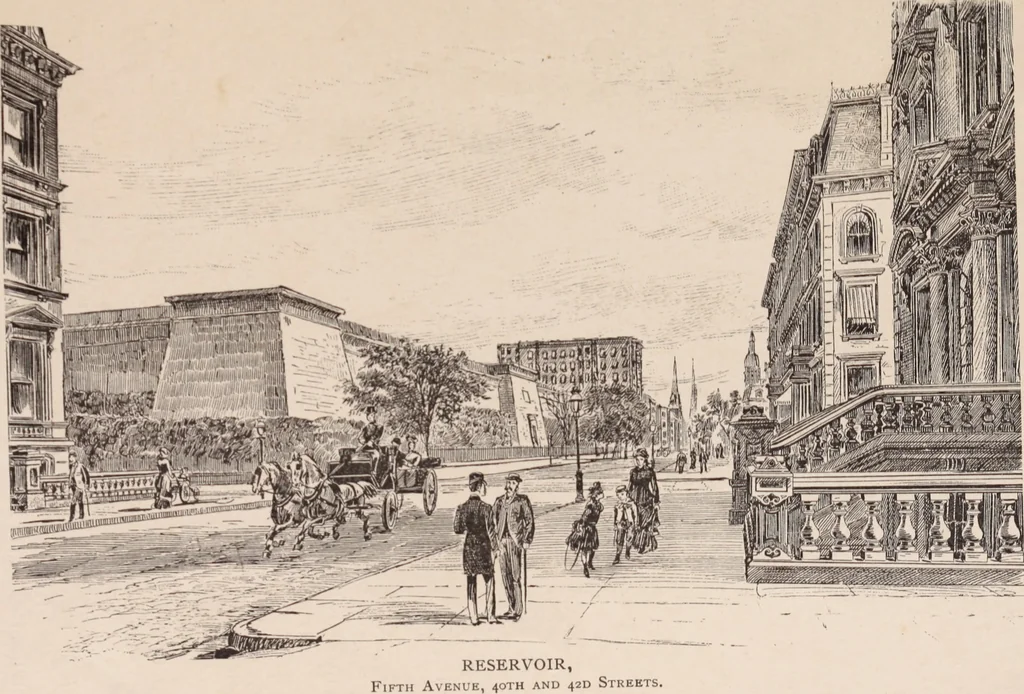 An illustration from Travellers' guide, New York, 1883, leaf 84