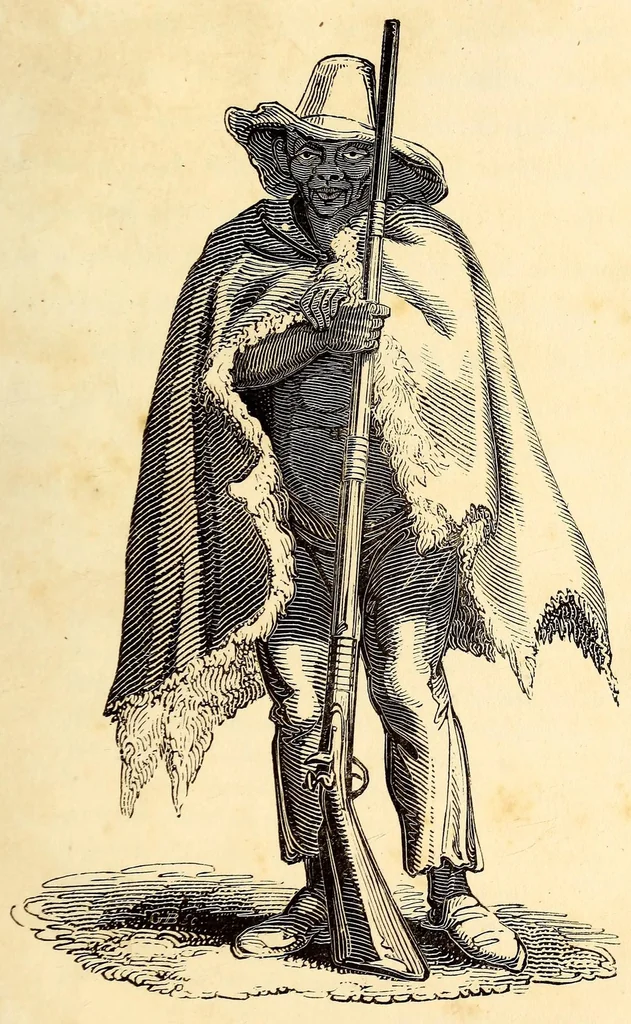 An illustration from Travels and adventures in Southern Africa, 1827, leaf 91