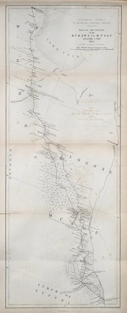 An illustration from Travels and discoveries in North and Central Africa : being a journal of an expedition undertaken under the auspices of H.B.M.'s government in the years 1849-1855, 1857, leaf 157