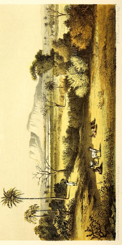 An illustration from Travels and discoveries in North and Central Africa : being a journal of an expedition undertaken under the auspices of H.B.M.'s government in the years 1849-1855, 1857, leaf 114
