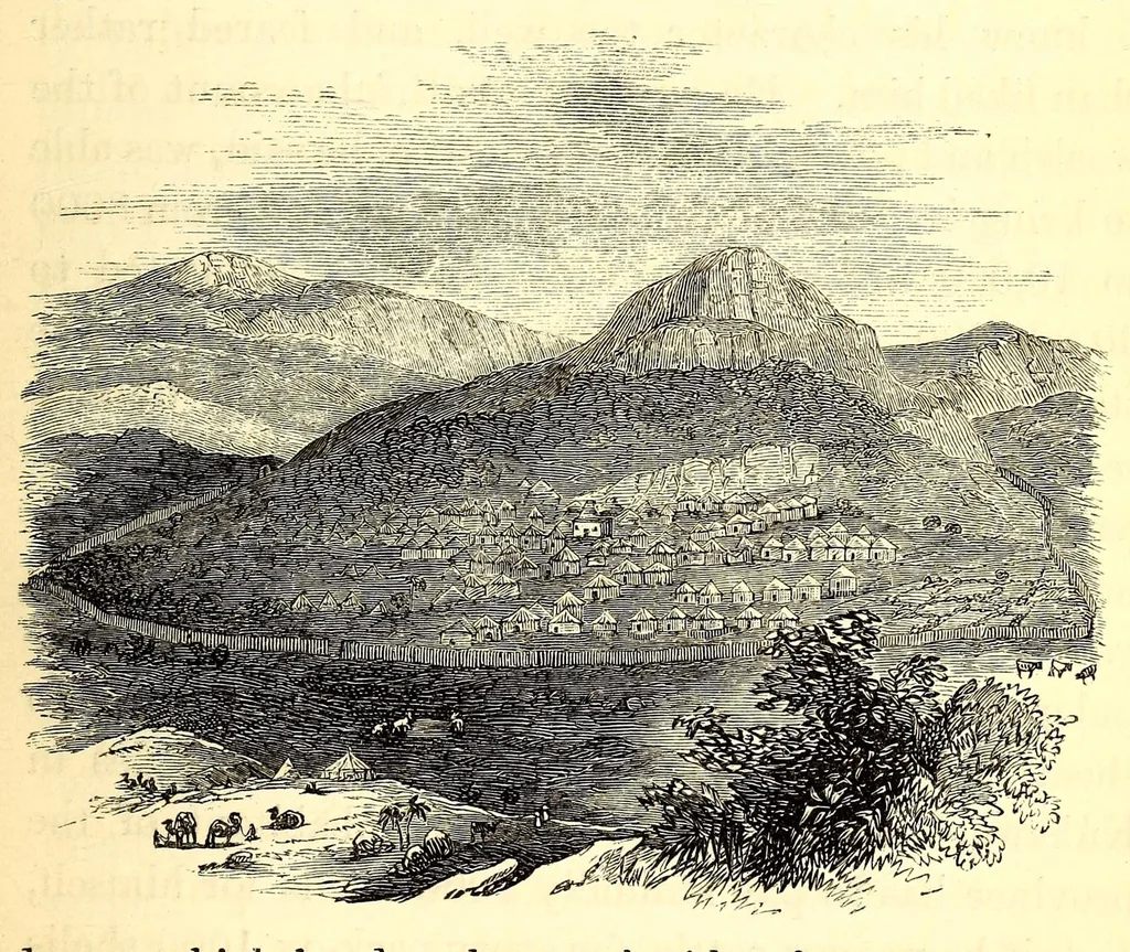 An illustration from Travels and discoveries in North and Central Africa : being a journal of an expedition undertaken under the auspices of H.B.M.'s government in the years 1849-1855, 1857, leaf 87