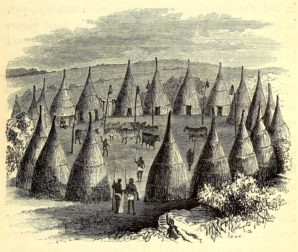 An illustration from Travels and discoveries in North and Central Africa : being a journal of an expedition undertaken under the auspices of H.B.M.'s government in the years 1849-1855, 1857, leaf 467