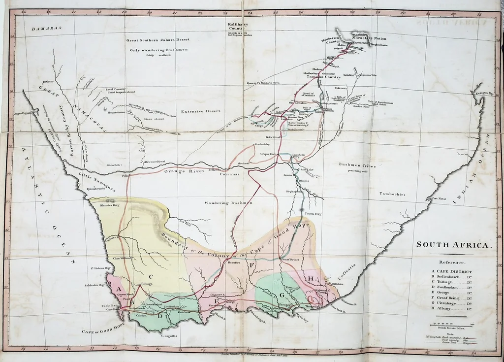 An illustration from Travels in South Africa, undertaken at the request of the London missionary society; being a narrative of a second journey in the interior of that country, 1822, leaf 35