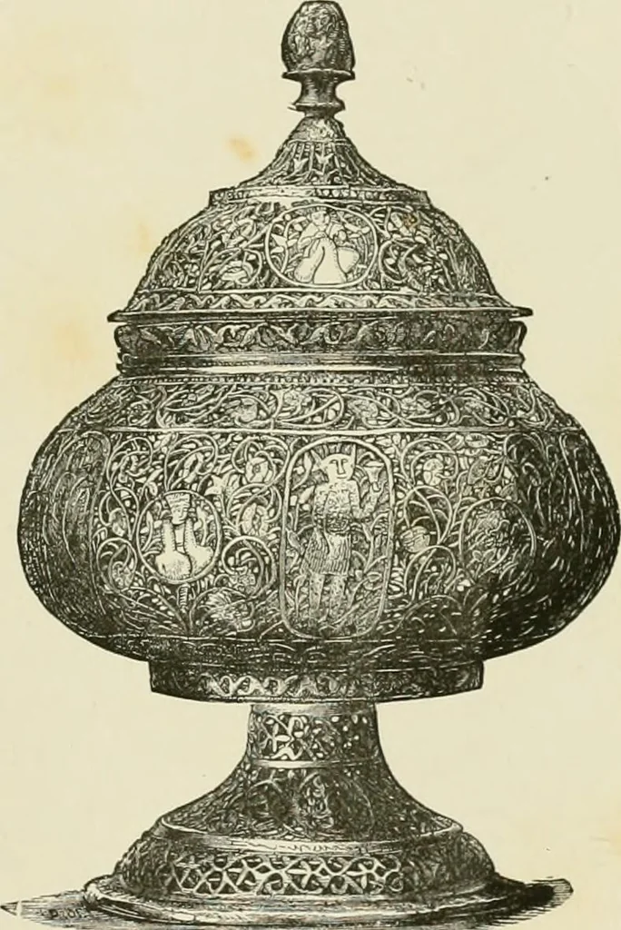 An illustration from Travels in South Kensington, with notes on Decorative art and architecture in England, 1882, leaf 100