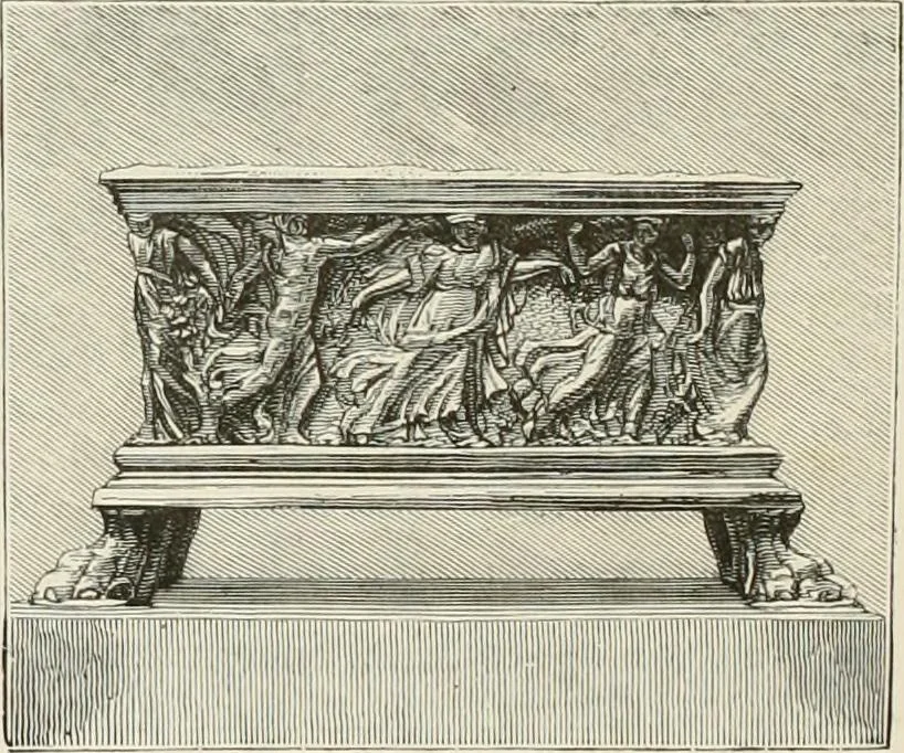An illustration from Travels in South Kensington, with notes on Decorative art and architecture in England, 1882, leaf 103