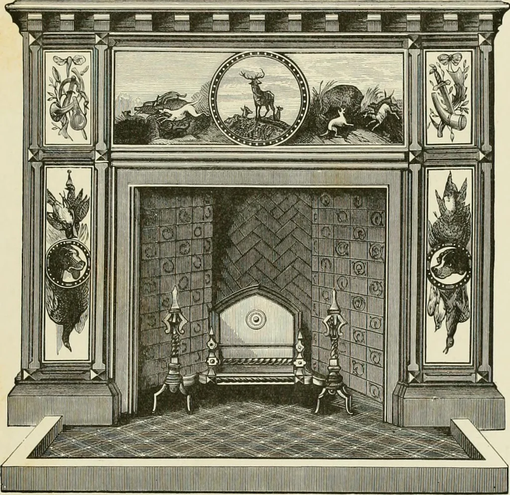 An illustration from Travels in South Kensington, with notes on Decorative art and architecture in England, 1882, leaf 132