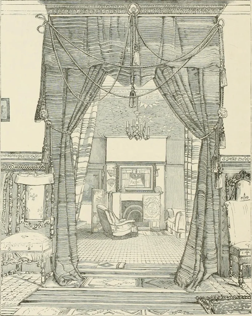 An illustration from Travels in South Kensington, with notes on Decorative art and architecture in England, 1882, leaf 197