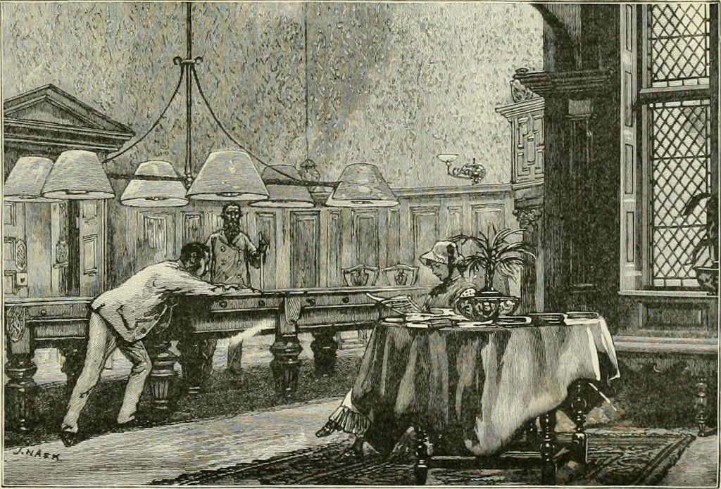 An illustration from Travels in South Kensington, with notes on Decorative art and architecture in England, 1882, leaf 230