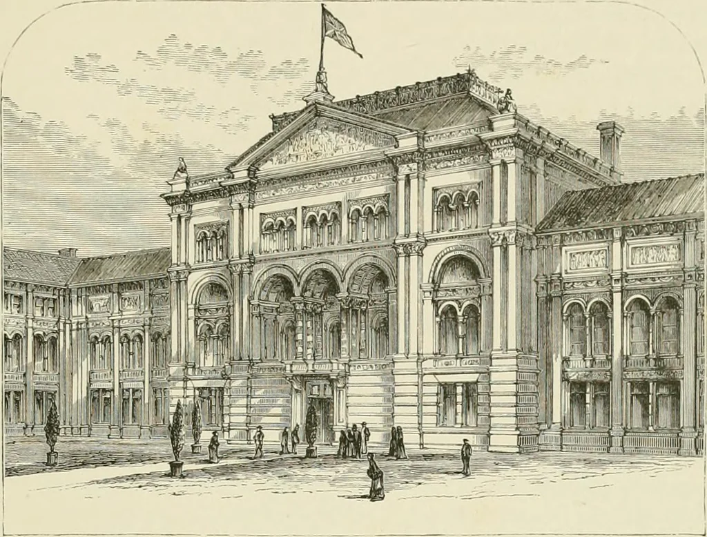 An illustration from Travels in South Kensington, with notes on Decorative art and architecture in England, 1882, leaf 24