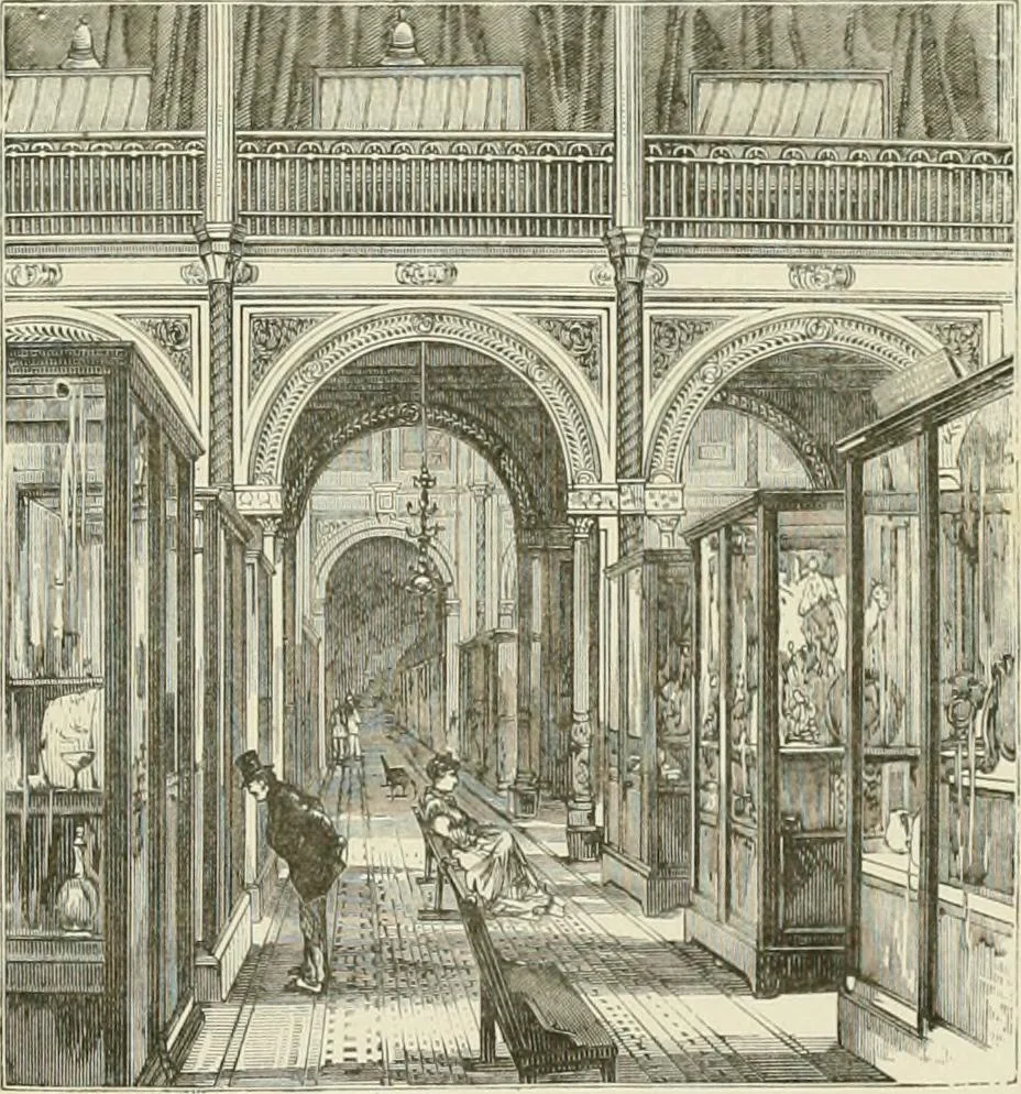 An illustration from Travels in South Kensington, with notes on Decorative art and architecture in England, 1882, leaf 48