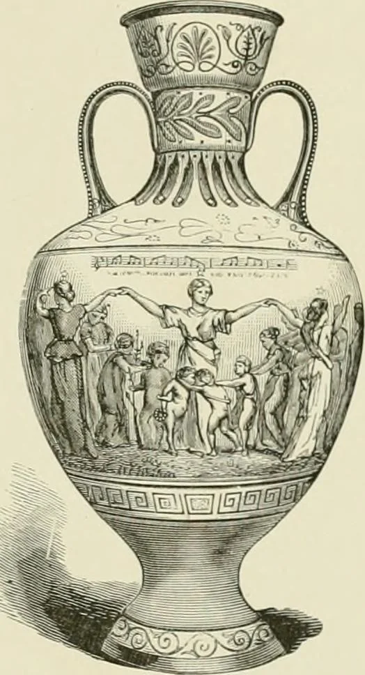 An illustration from Travels in South Kensington, with notes on Decorative art and architecture in England, 1882, leaf 58