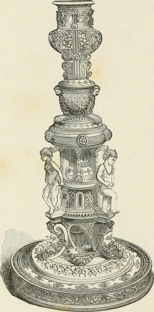An illustration from Travels in South Kensington, with notes on Decorative art and architecture in England, 1882, leaf 59