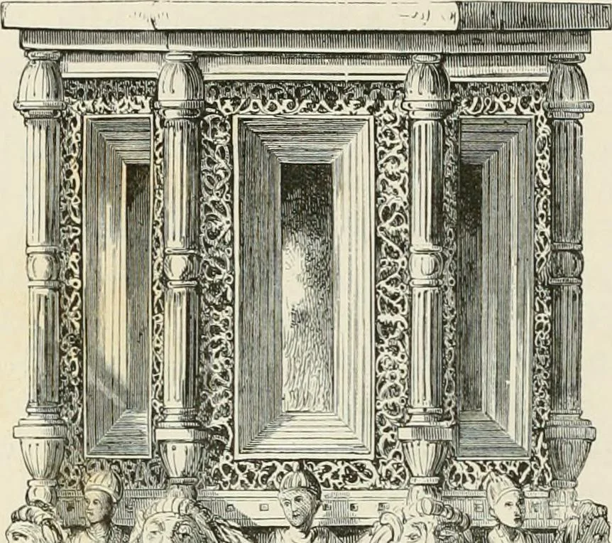 An illustration from Travels in South Kensington, with notes on Decorative art and architecture in England, 1882, leaf 61